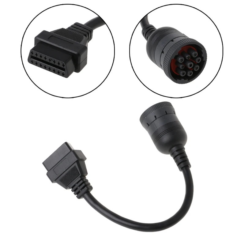 Автомобильный J1939 Deutsch 9-контактный к OBD2 OBD 16 контактный грузовик Diagnistic