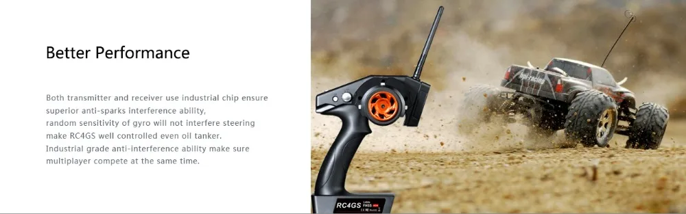 Радиоприемник rdiolink RC4GS 2,4G 4CH Автомобильный контроллер передатчик+ R6Fg гироскоп внутри приемника для радиоуправляемого автомобиля лодки(расстояние 400 м