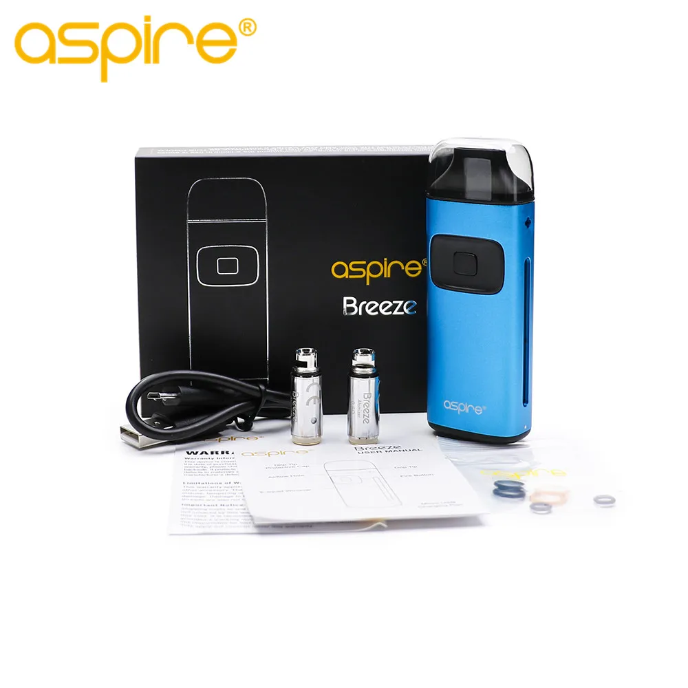 Оригинальный Aspire Breeze комплект все в одном ручка электронная сигарета 2 мл