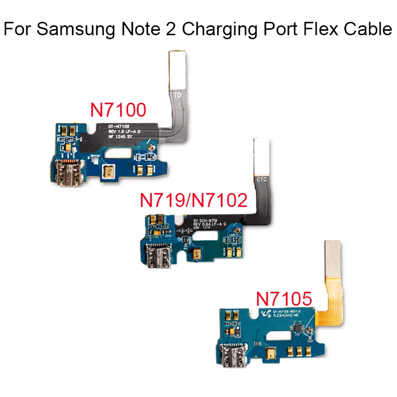 Высококачественный гибкий USB кабель для зарядки Samsung Galaxy Note 2 N7100 N7102 N7109|Шлейфы