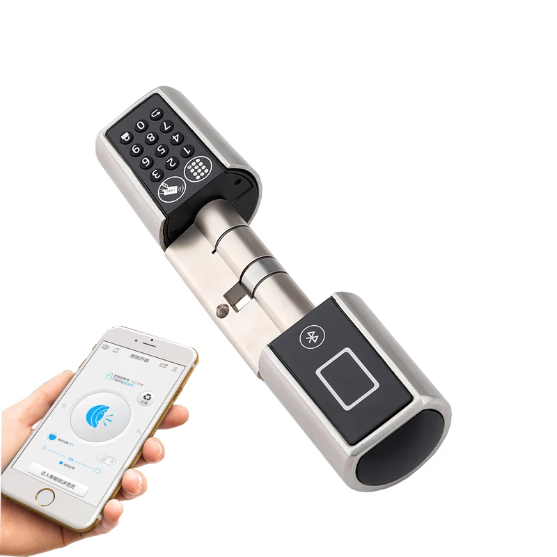 2019 L5PC + B Умный домашний код дверной замок цилиндр Bluetooth электронный разблокировка