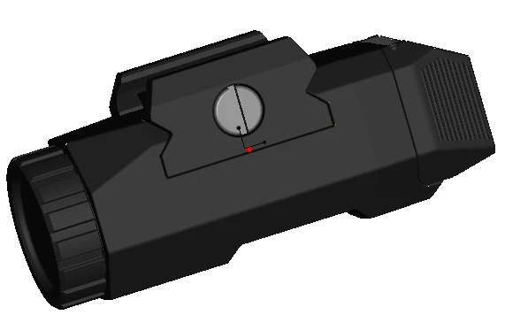 

Tactical Weapon Light APL Pistol Light Night Evolution Tactical Flashlight For Hunting Black