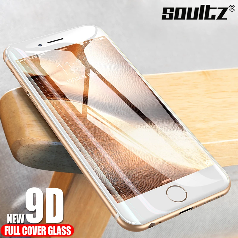 9D защитное стекло на iPhone 6 Plus 7 8 защита экрана закаленное для 6S XS Mas XR X