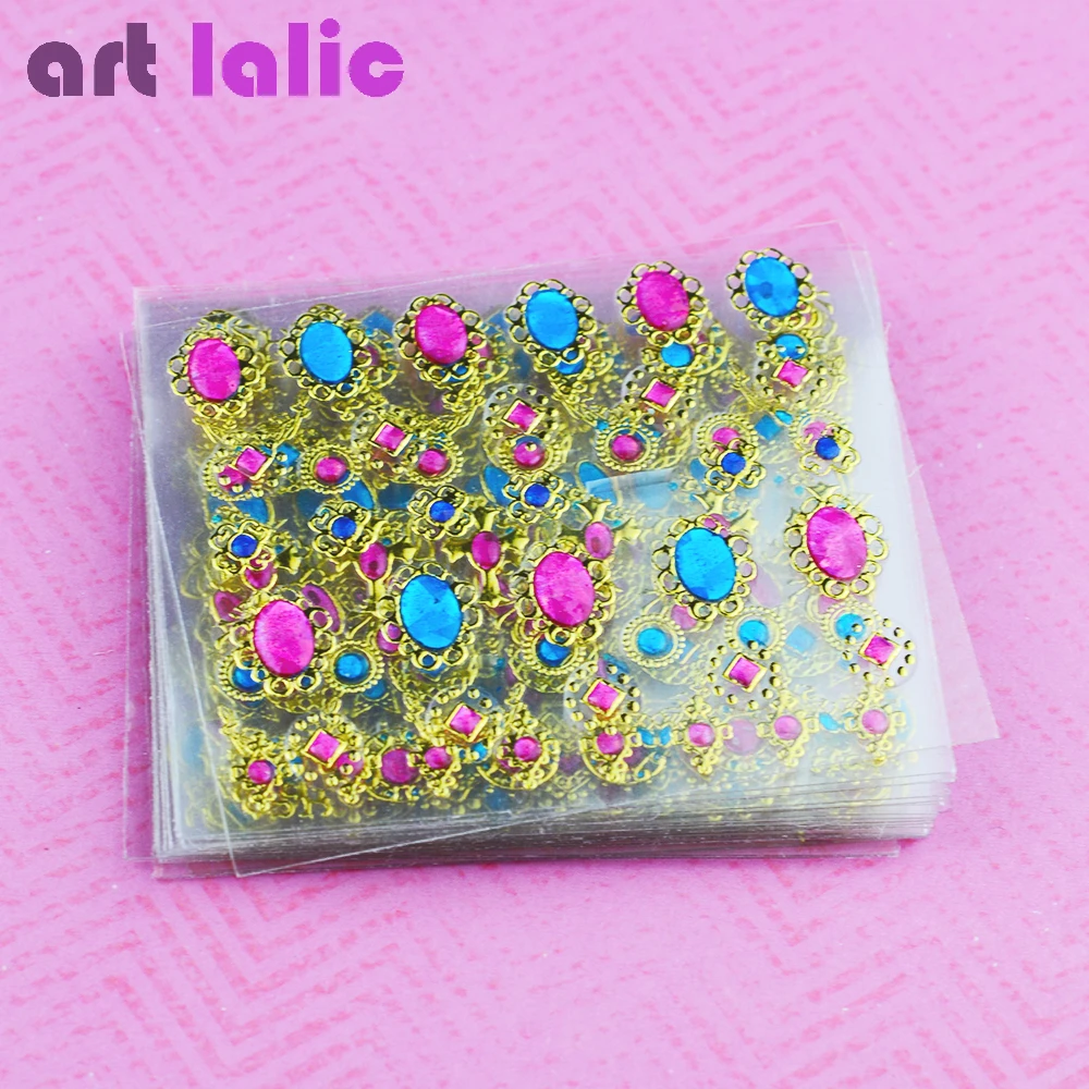 24 шт./лот наклейки для дизайна ногтей с 3d бронзовым крестом маникюра и стемпинга