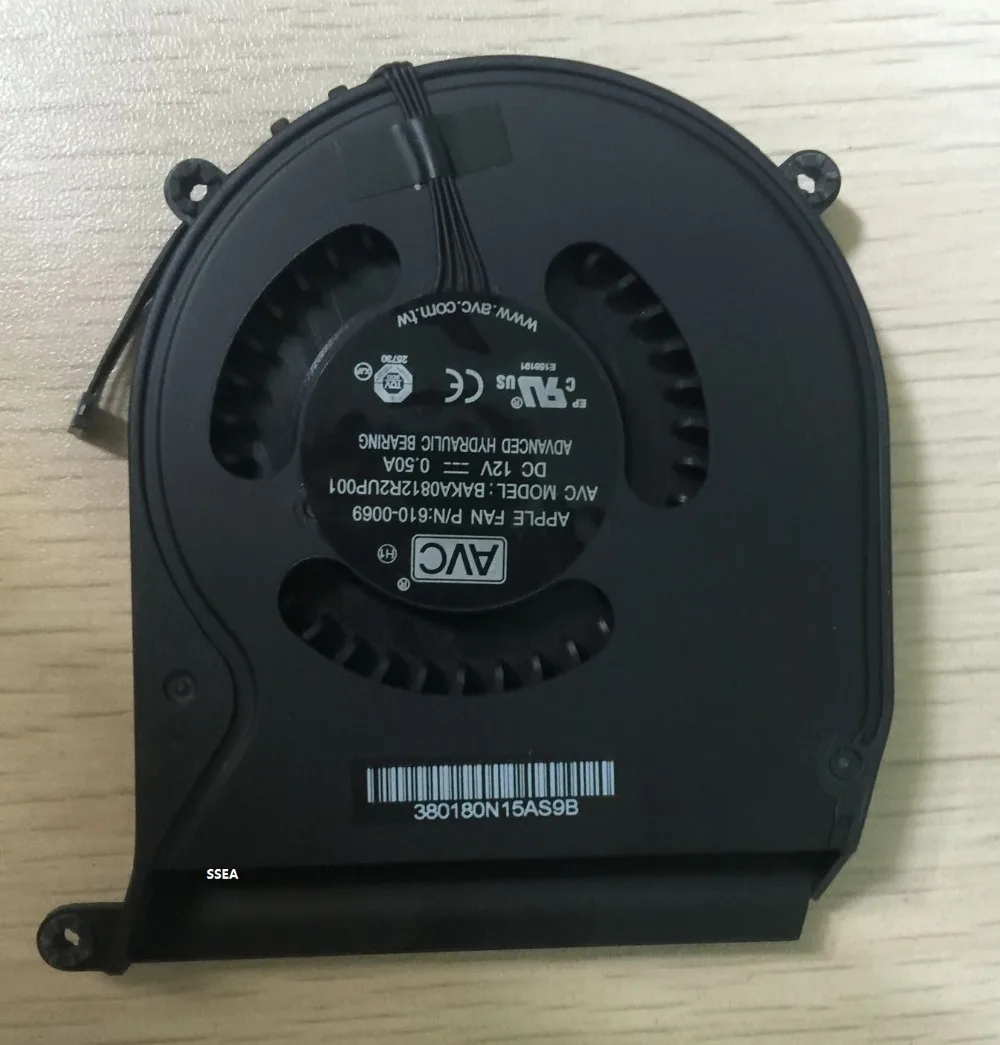 Оригинальный Новый кулер SSEA для процессора ноутбука Mac Mini A1347 2010 2011 922 9953 610 0056 0164 0069