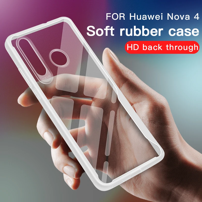 Shockproof Phone Case For Huawei Nova 4 3 3i 3e Honor 7C 7A 9i Y3 Y5 Y9 Y6 Y7 Prime 2018 2019 Soft Transparent Cover |
