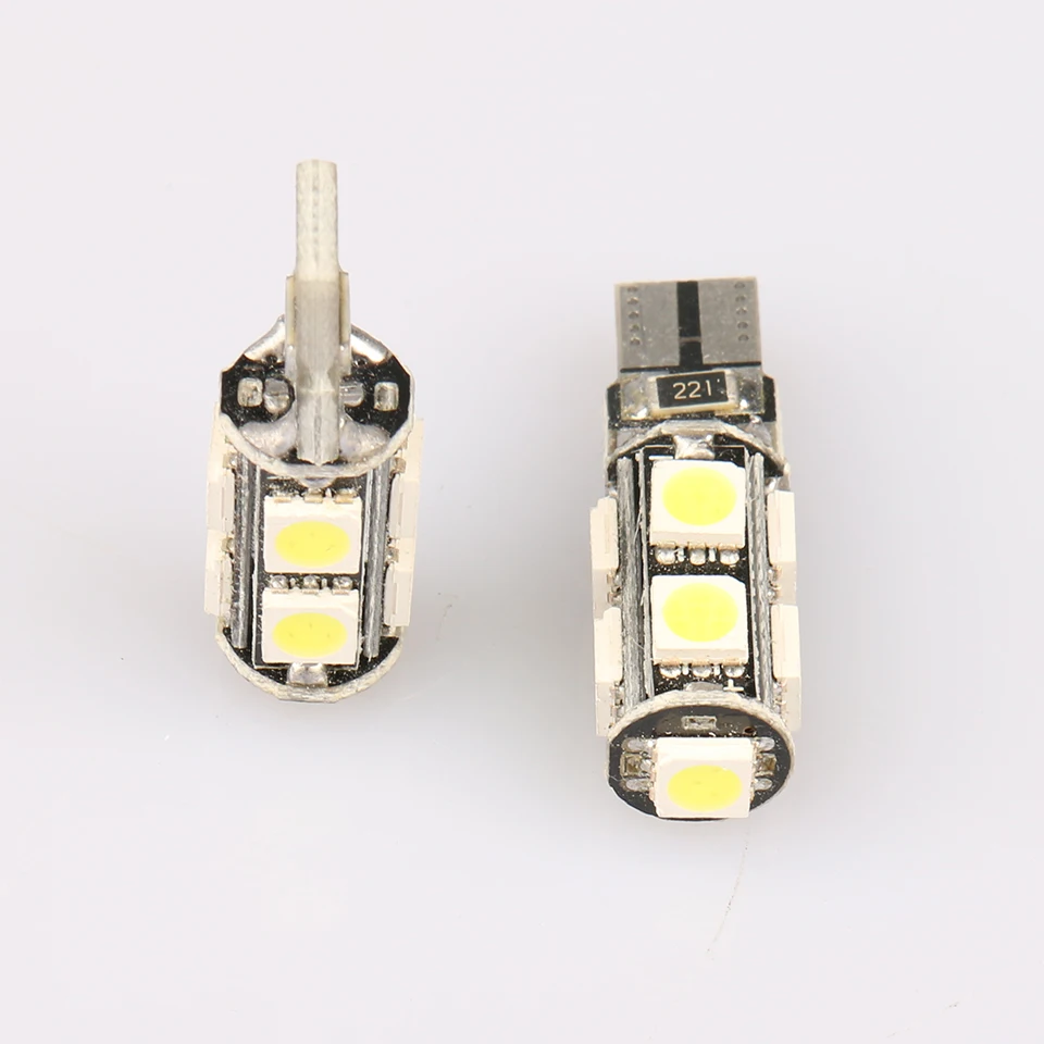 10psc T10 W5W 194 168 5050 9 SMD CANBUS безошибочный автомобильный светильник светодиодный