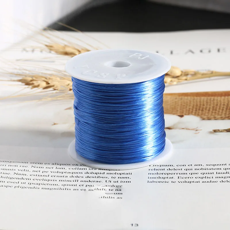 Blue Aiovlo 60 м/лот, крепкий кристалл, эластичная линия для бисероплетения, шнур, нить, сделай сам, ожерелье, браслет, аксессуары для изготовления ювелирных изделий - Цвет: Blue