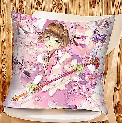 40 см * карта аниме Captor Sakura розовый ребенок девушки кровать Подушка Наволочка