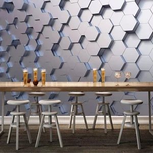 Настенные обои по фото по индивидуальному заказу, современные 3D стереоскопические геометрические рисунки, роспись стен для гостиной, дивана, фона за телевизором, Декор для дома