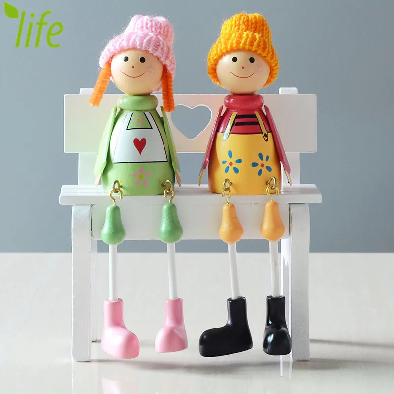 2 шт./компл. детские деревянные фигурки кукол|toys free shipping|toys toystoys toys |