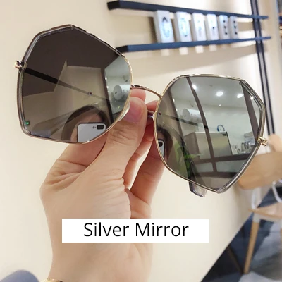 Silver Mirror Ralferty роскошные женские Солнцезащитные очки женские нерегулярные Солнцезащитные очки женские градиентные Оттенки для женщин солнцезащитные очки femme M936 - Цвет линз: Silver Mirror