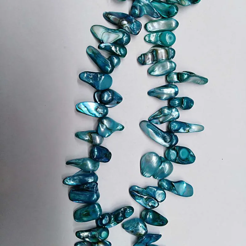 

JYX Pearl Beads Irregular Baroque Shape Cultured Freshwater Pearl Jewelry making Handmade Strand String 15"
