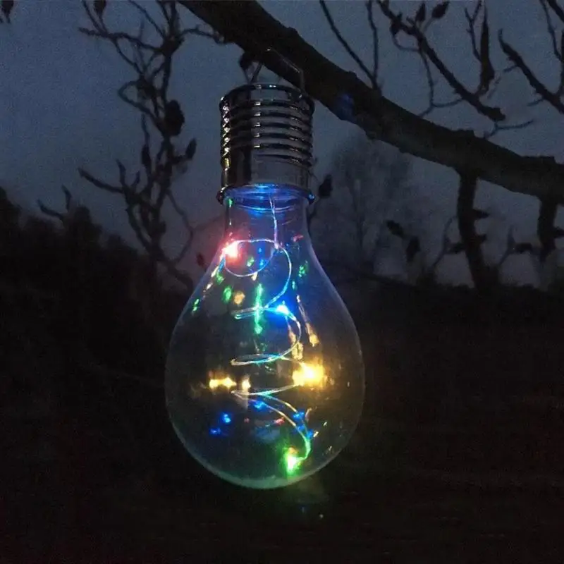 Waterproof Colorful Solar Rotatable Hanging LED Light Lamp Bulb for Outdoor Garden Camping | Лампы и освещение