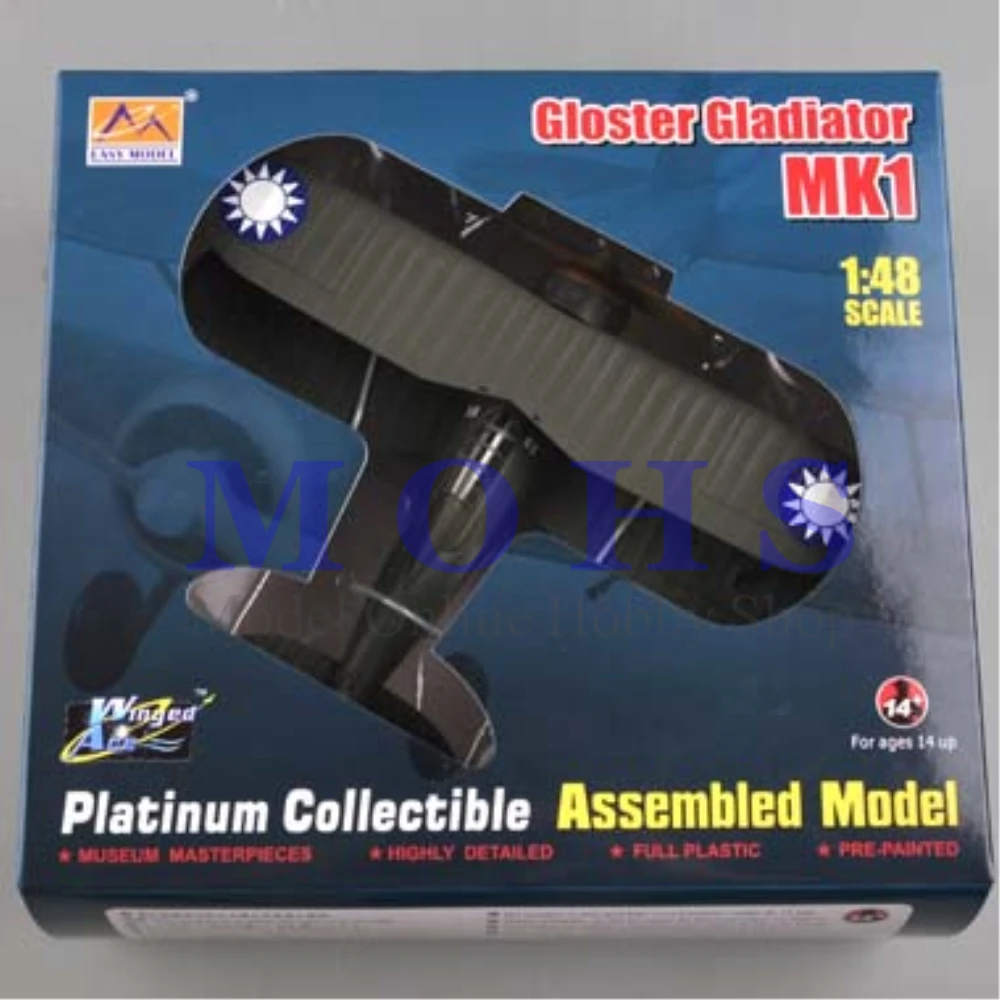 Easy Model 39321 1/48 собираемая Модель весы Готовая модель самолет модель скутер Глостер в гладиаторском стиле MK1