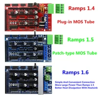 ramps 1 6 expansion control 3d printer parts ramps 1 4 1 5 control panel with heatsink upgraded for arduino 3d printer board