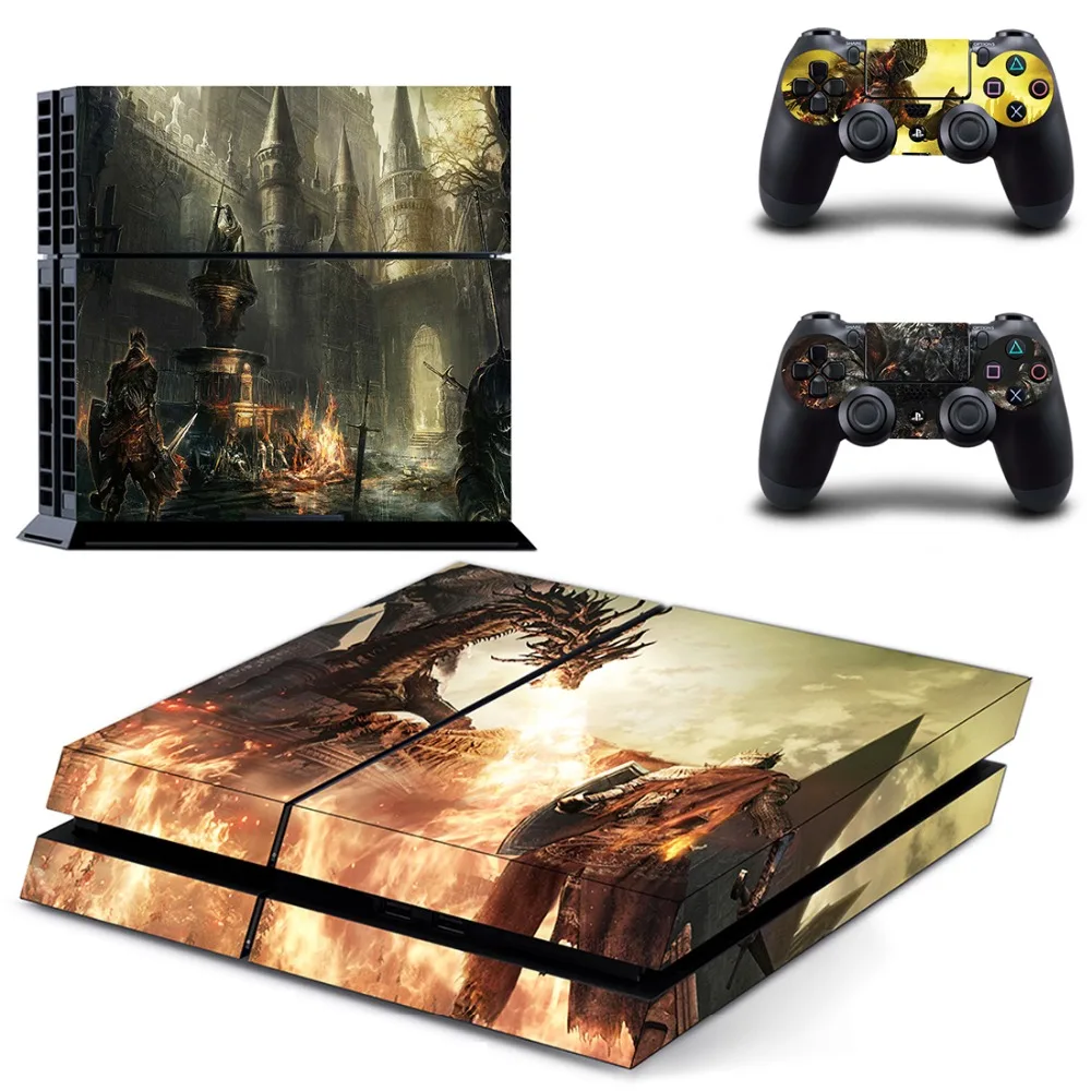 Rise of Tomb Raider наклейка для PS4 виниловая наклейка, стикер для консоли sony Playstation 4 и 2 контроллера наклейка для PS4 наклейка