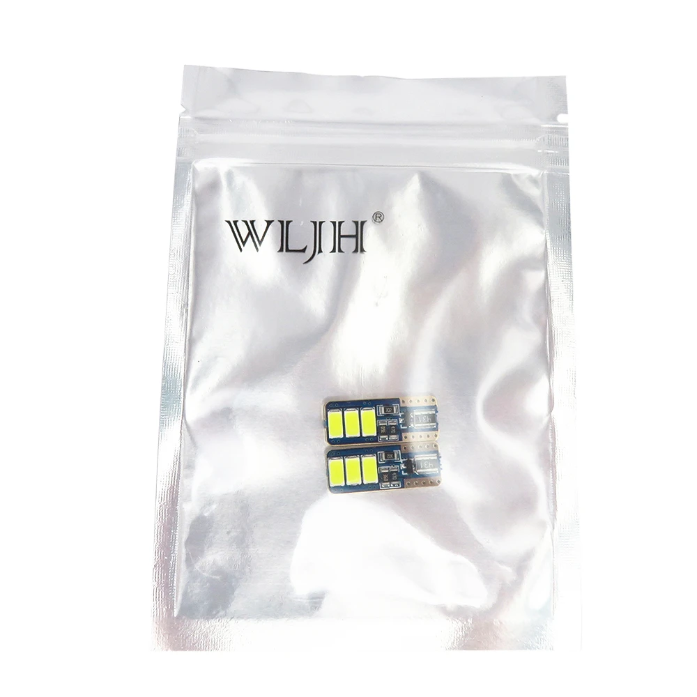 WLJH сигнальные огни автомобилей 2x T10 W5W Led 2825 194 168 лампы ошибок авто Интерьер зазор