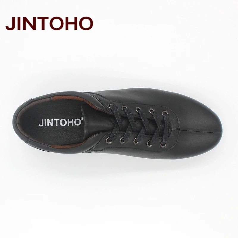 Мужские Кожаные Мокасины JINTOHO из натуральной кожи с блестками на плоской подошве