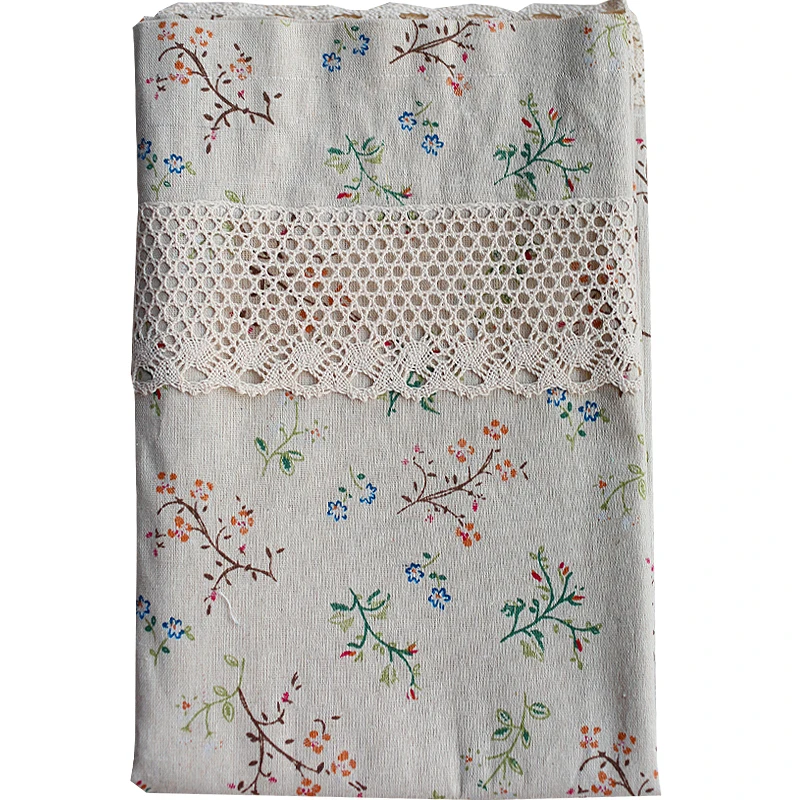 

Free Shipping Cotton and Linen Grass Flower Coffee Curtain Kitchen Curtains for Living Room Bedroom Customized