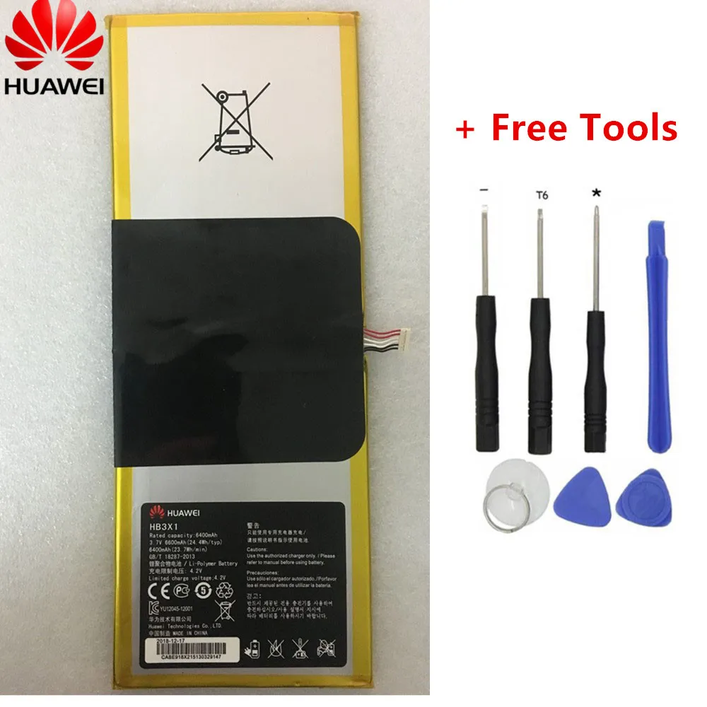 6400 mAh батарея для Huawei MediaPad 10 Link s10-201wa S10-201WA 201u 231U 231 w Tablet PC HB3484V3EAW-12/HB3X1 батареи+ Инструменты