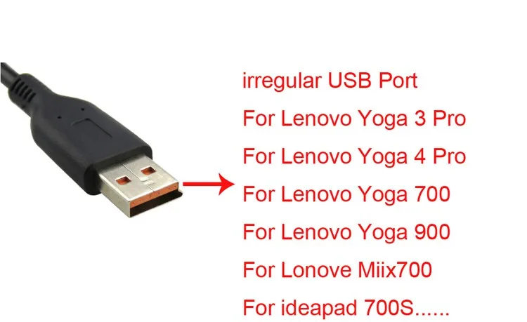 FEMALE 7.9*5.5mm 7.9mm x 5.4mm To 6 PIN USB MALE DC JACK Connector Cable For Lenovo Yoga 3 pro / 4 Laptop | Компьютеры и офис
