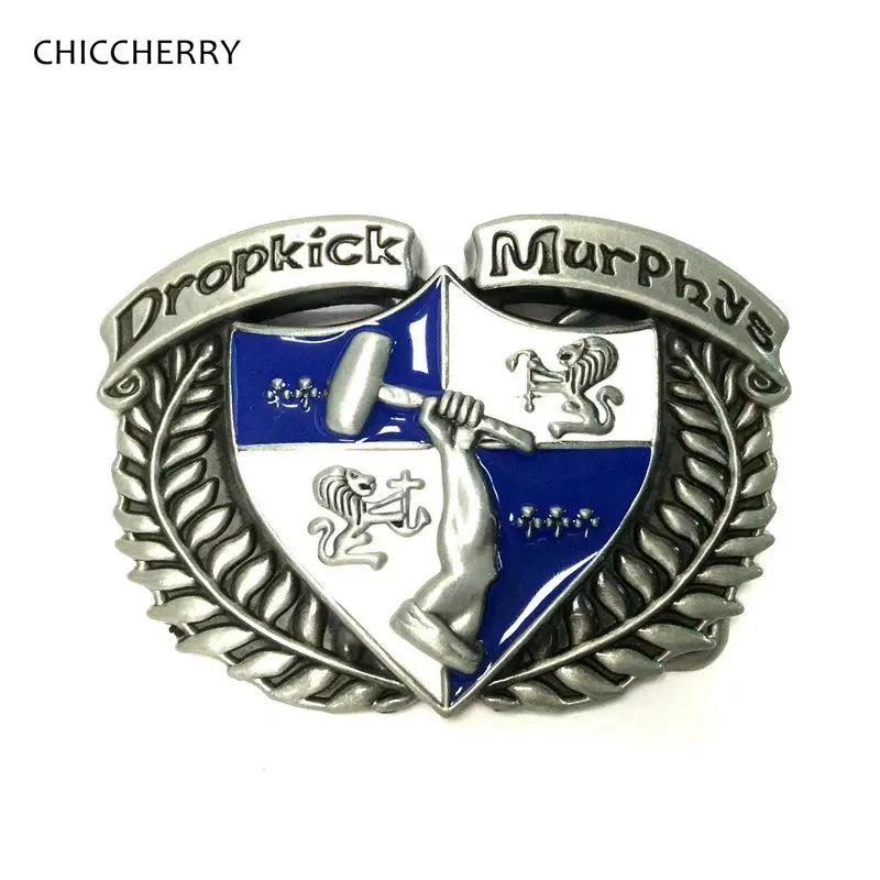 Прохладный Dropkick Murphys панк рок группа большой металлической пряжкой для мужские