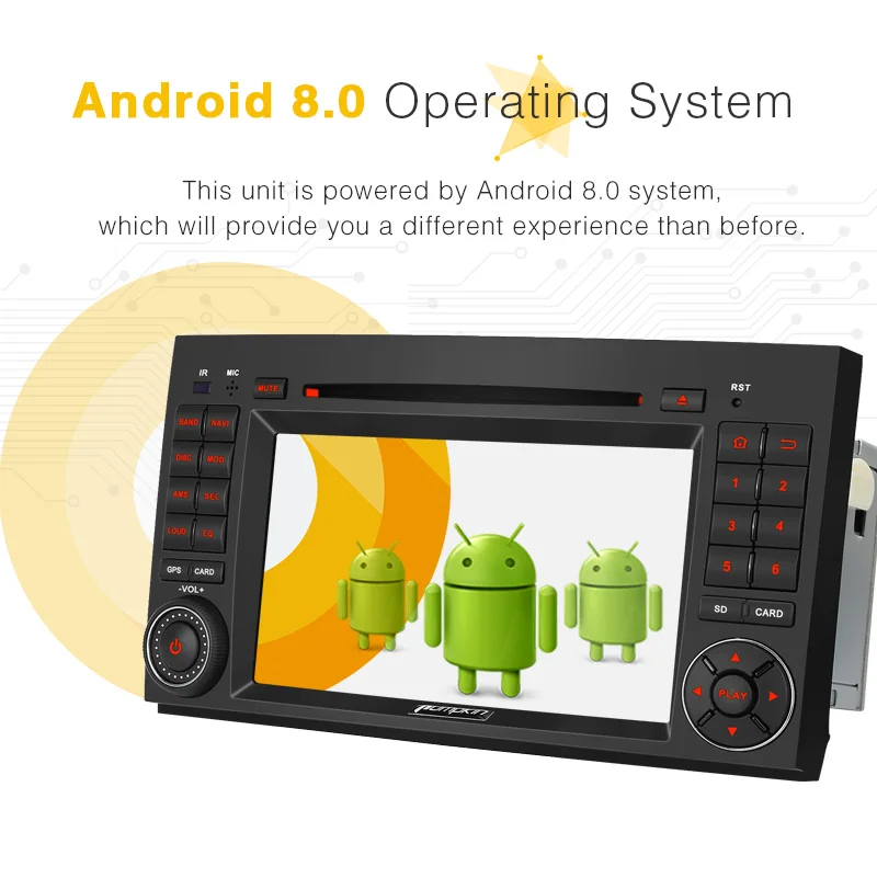 Pumpkin 2 Din 7''Android 8 0 автомобильный DVD плеер GPS навигация стерео для Benz Vito/Viano 2006 2012