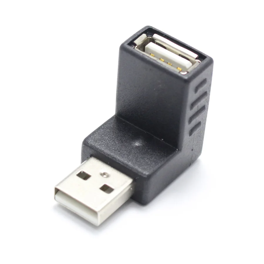 1 пара вверх/вниз штекер на гнездо 2 0 USB 90 градусов L Тип адаптер питания для
