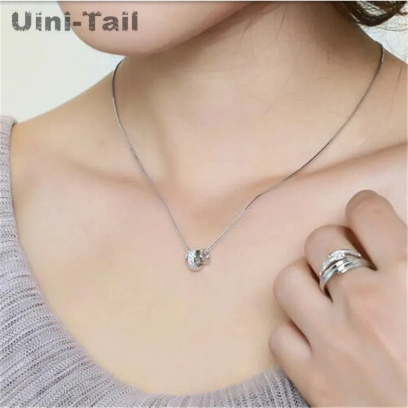 Ожерелье Uini-Tail из тибетского серебра 925 пробы микро-инкрустированное колье