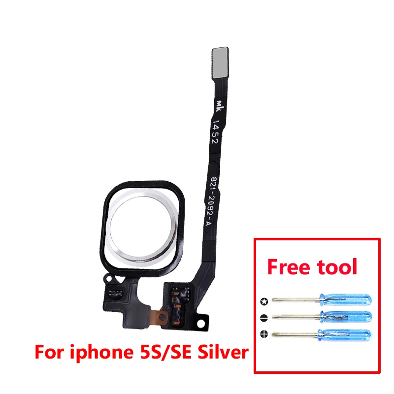 Для iPhone 5S, SE 6 6plus 6s 6s Plus кнопка домой гибкий кабель с сенсором отпечатков пальцев Touch ID в сборе для ремонта телефона
