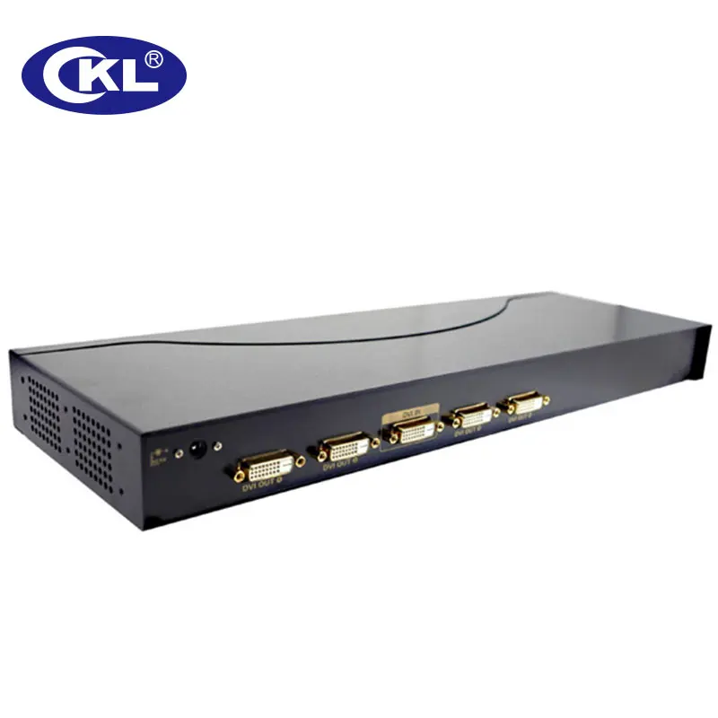 CKL Высокое качество Черный 1x4 4 порта DVI сплиттер многофункциональная Поддержка HDCP