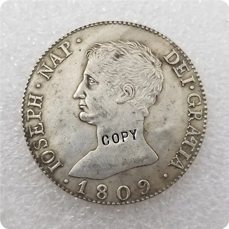 1809 Испания 20 Reales Joseph Наполеон копия памятных монет Реплика медаль коллекционные