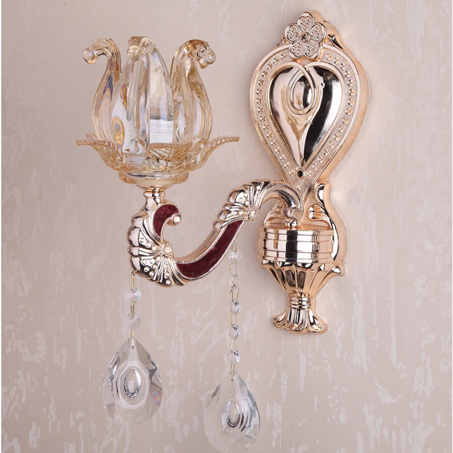 Фабрики прямые поставки европейском стиле цинковый сплав свечи хрустальные бра