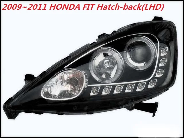 Jazz fit DRL2009 2010 2011 2012 году 2 шт задний бампер противотуманный фонарь для Fit фары hid