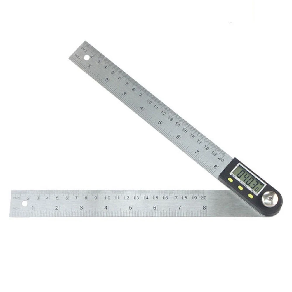 Цифровой угловой транспортир 2 в 1 360 градусов 200 мм|protractor digital|protractor 360protractor angle |