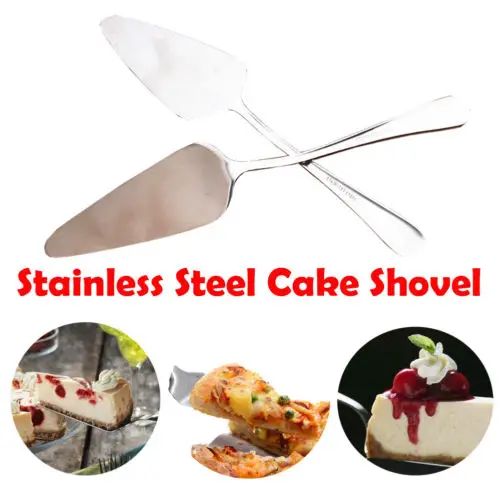 

Stainless Steel Serrated Edge Cake Server Blade Cutter Pizza Shovel Cake Spatula