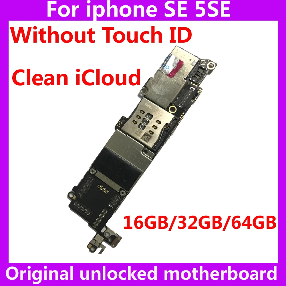 Материнская плата для iphone SE 16 ГБ/32 ГБ/64 ГБ без touch ID Aple A9 IOS оригинальная