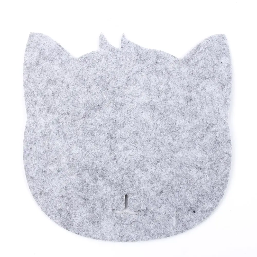 light grey Cat Форма Мышь Pad против скольжения ноутбука Планшетные ПК мыши коврик игровой Мышь Pad для компьютерной игры оптический Мышь инструменты аксессуары - Color: light grey