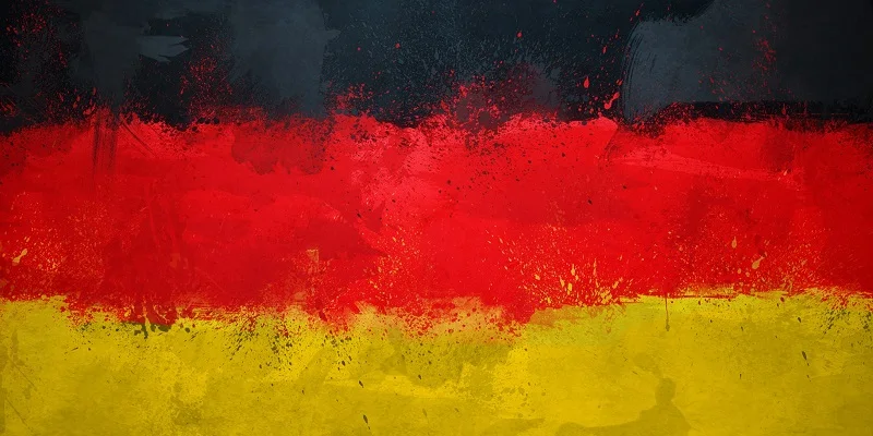 Банное полотенце с немецким флагом винтажное пляжное из мягкой микрофибры