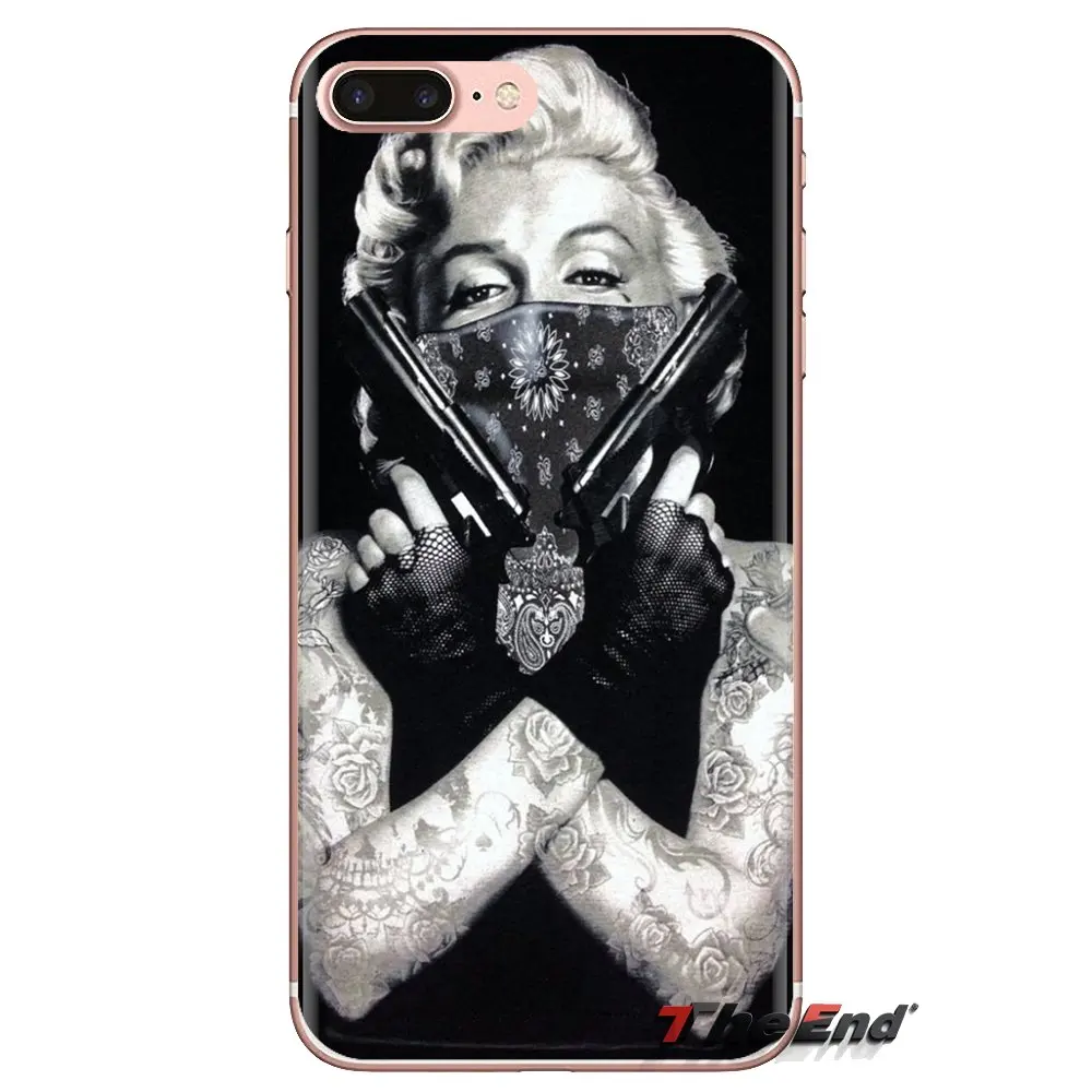 Прозрачный мягкий чехол для iPod Touch Apple iPhone 4 4S 5 5S SE 5C 6 6S 7 8 X XR XS Plus MAX Мэрилин Монро Pinup