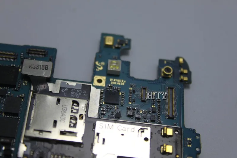 Хорошо работающая материнская плата для Samsung Galaxy Note 2 N7105 оригинальная