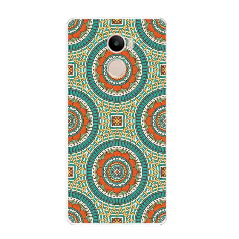 Phone Case for Xiaomi Redmi 4 Cover 5.0 inch Transparent Ultra Thin For Redmi4 Shell Ethnic Decoration Pattern Fundas Gel | Мобильные