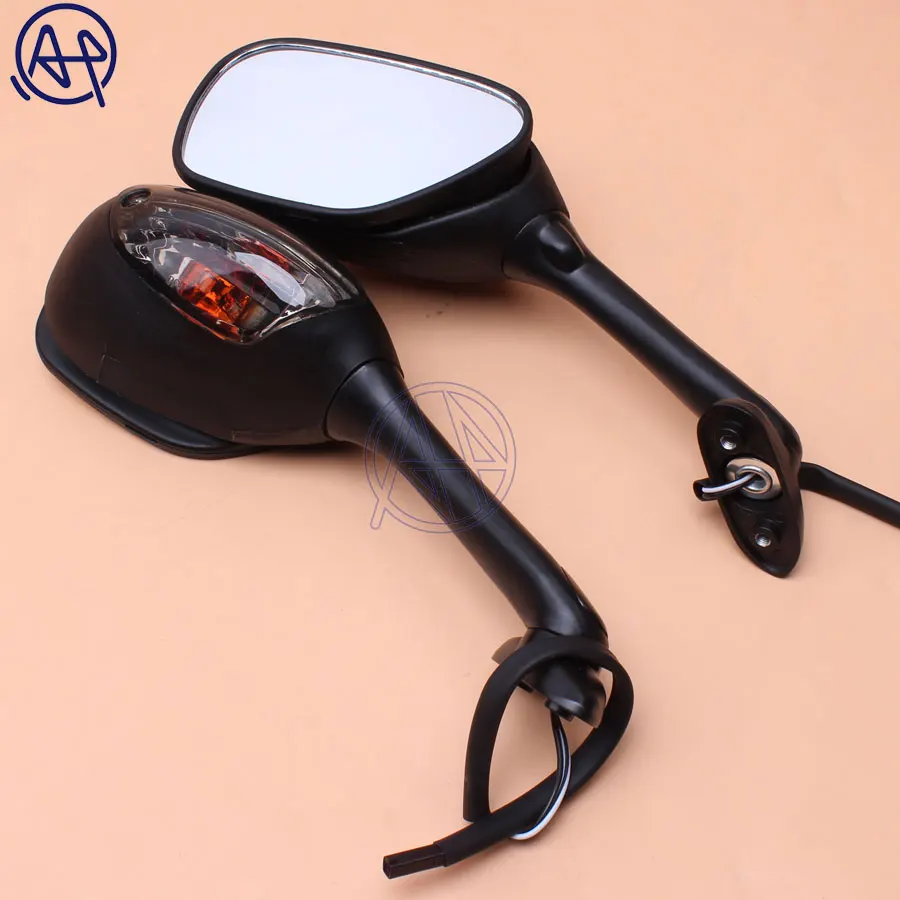 Smoke Clear Lens Motorcycle LED Turn Signal Light Rear View Side Mirror For Suzuki GSXR600 GSXR750 SV1000/SV1000S GSX-R 1000 | Автомобили