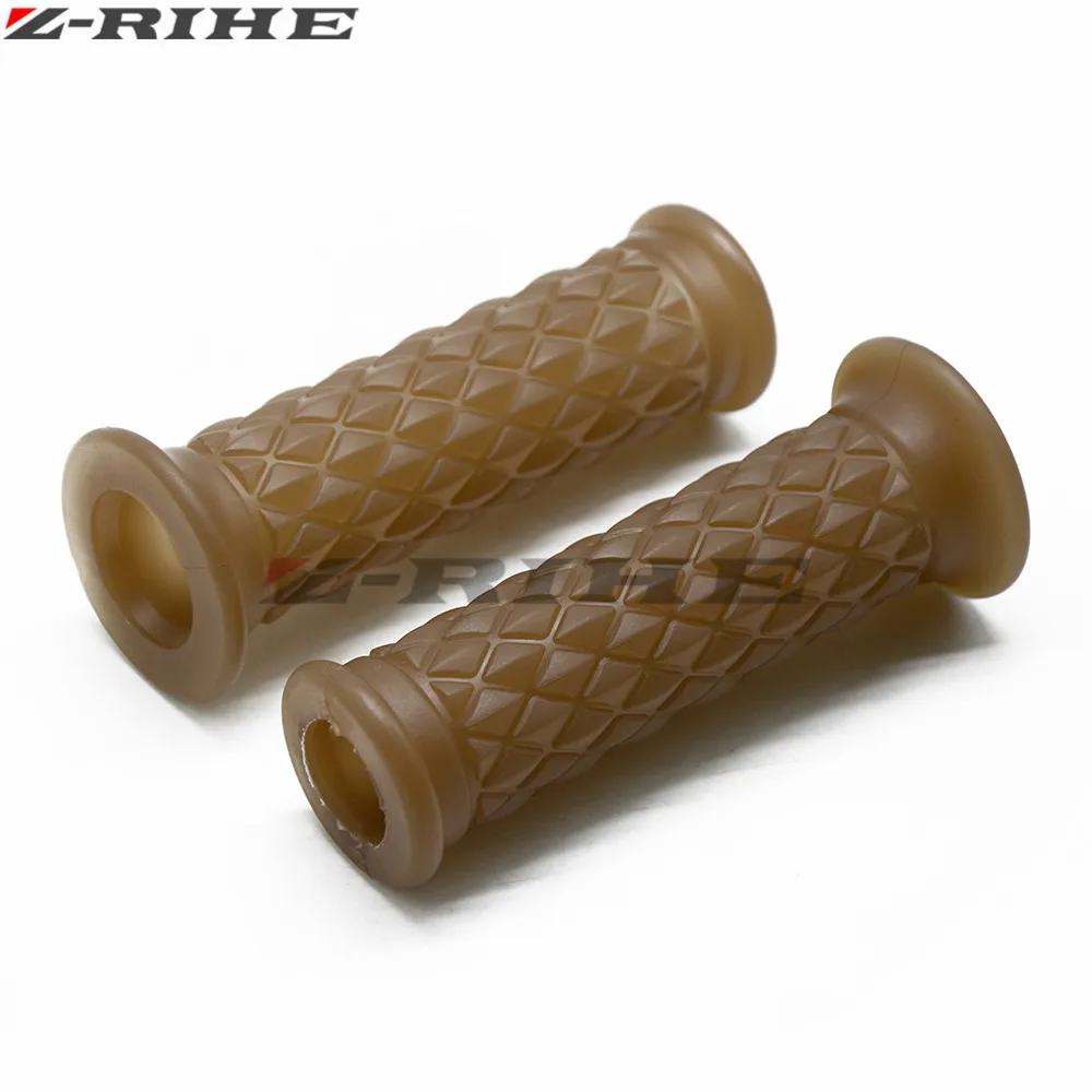 Винтажный резиновый руль 7/8 дюйма для мотоцикла Honda CBR 600 F2 F3 yamaha Tmax 500 530 RC 125 200|Ручки