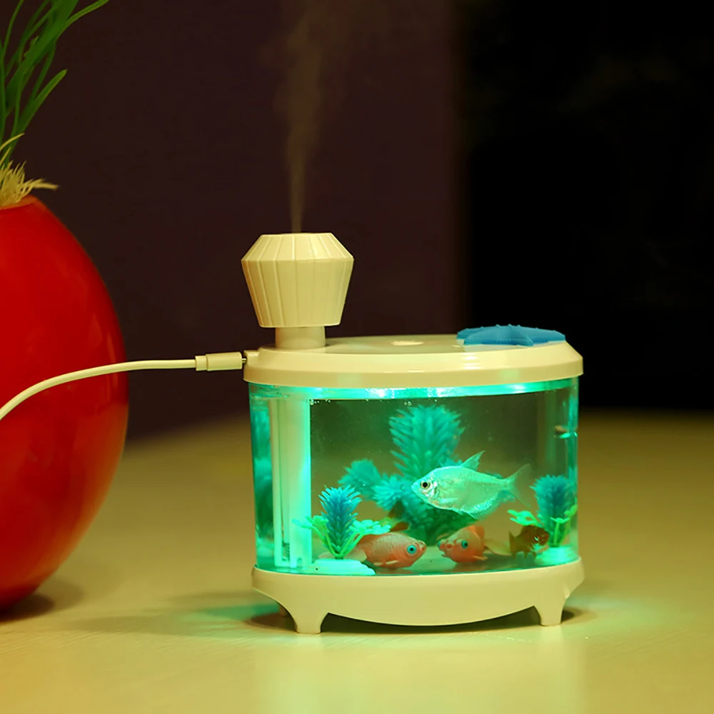Аквариум Светодиодный светильник увлажнитель воздуха мини USB Эфирное масло