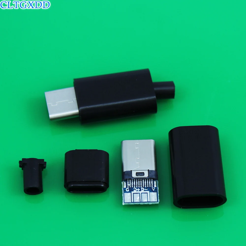 Cltgxdd 4 в 1 Micro USB штекер usb терминал разъемы тип сварки хвост зарядки разъем белый