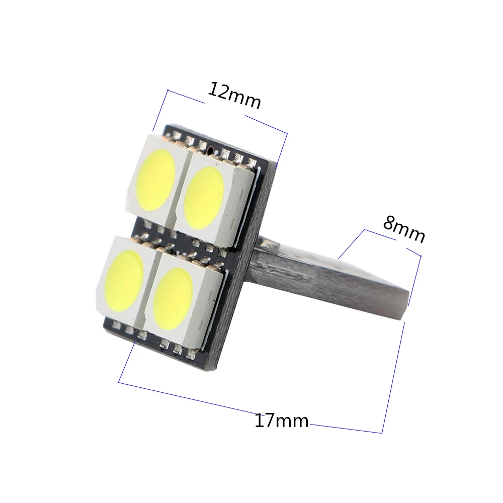 YM E Bright 4 шт. белые лампы T10 PCB 5050 SMD 194 168 W5W 12V DC для чтения шириной 48 лм Автомобильные