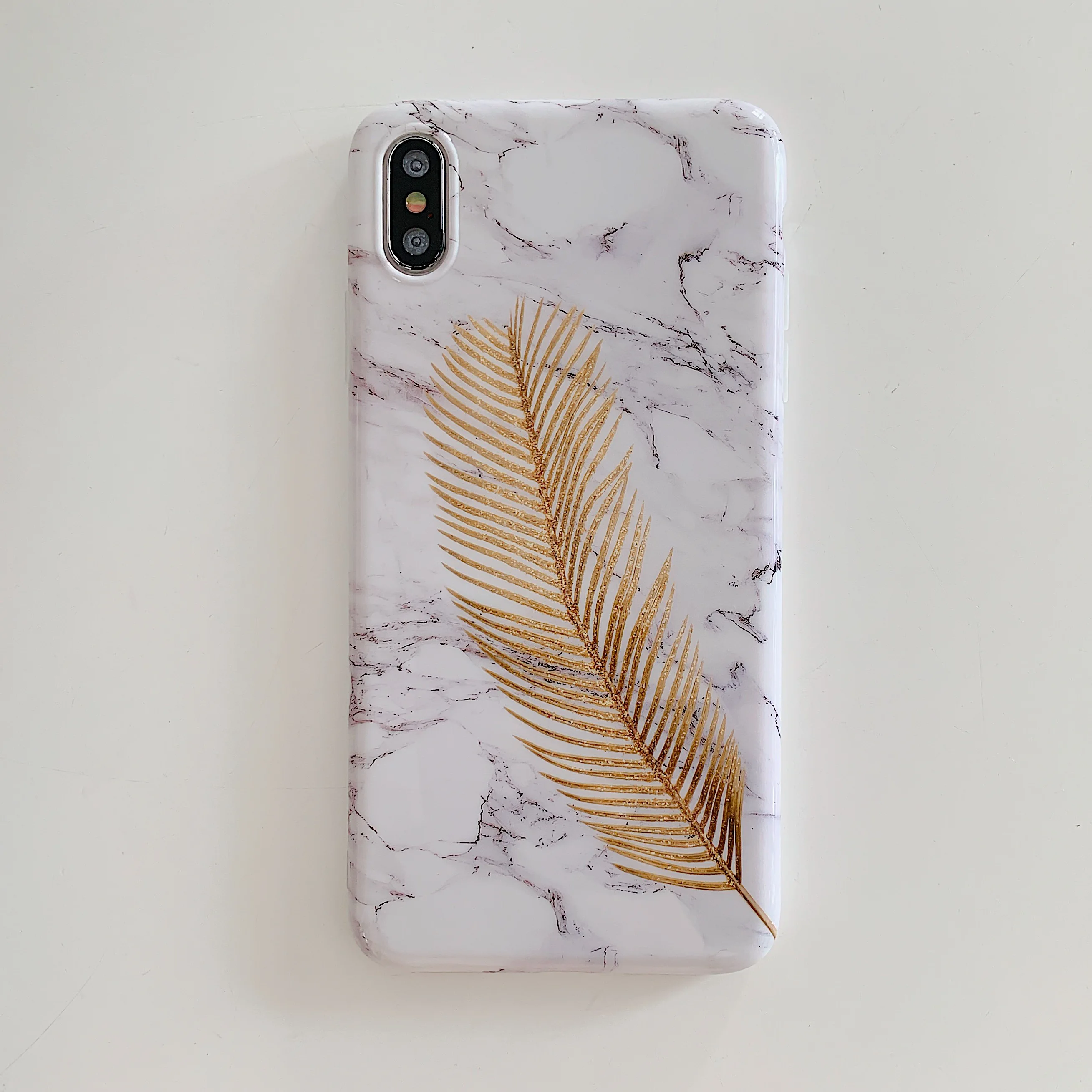 Роскошный блестящий чехол для iPhone X 10 8 7 6 6S Plus XS Max XR из ТПУ с золотым пером и