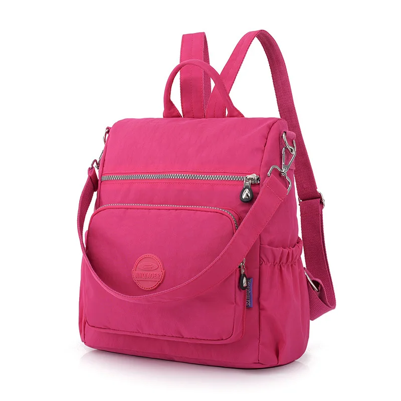 JINQIAOER Waterproof Nylon Backpack Women Handbag Large Capacity Shoulder Bag Female Antitheft Laptop Backpack School Bags Bolsa